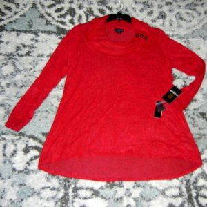 I.N. Studio red sweater 1x NWT  Christmas Valentine's Day